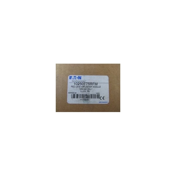 Eaton Pushbuttons Illuminated 120V 1NO Red Flasher Module 10250T75RFM - main